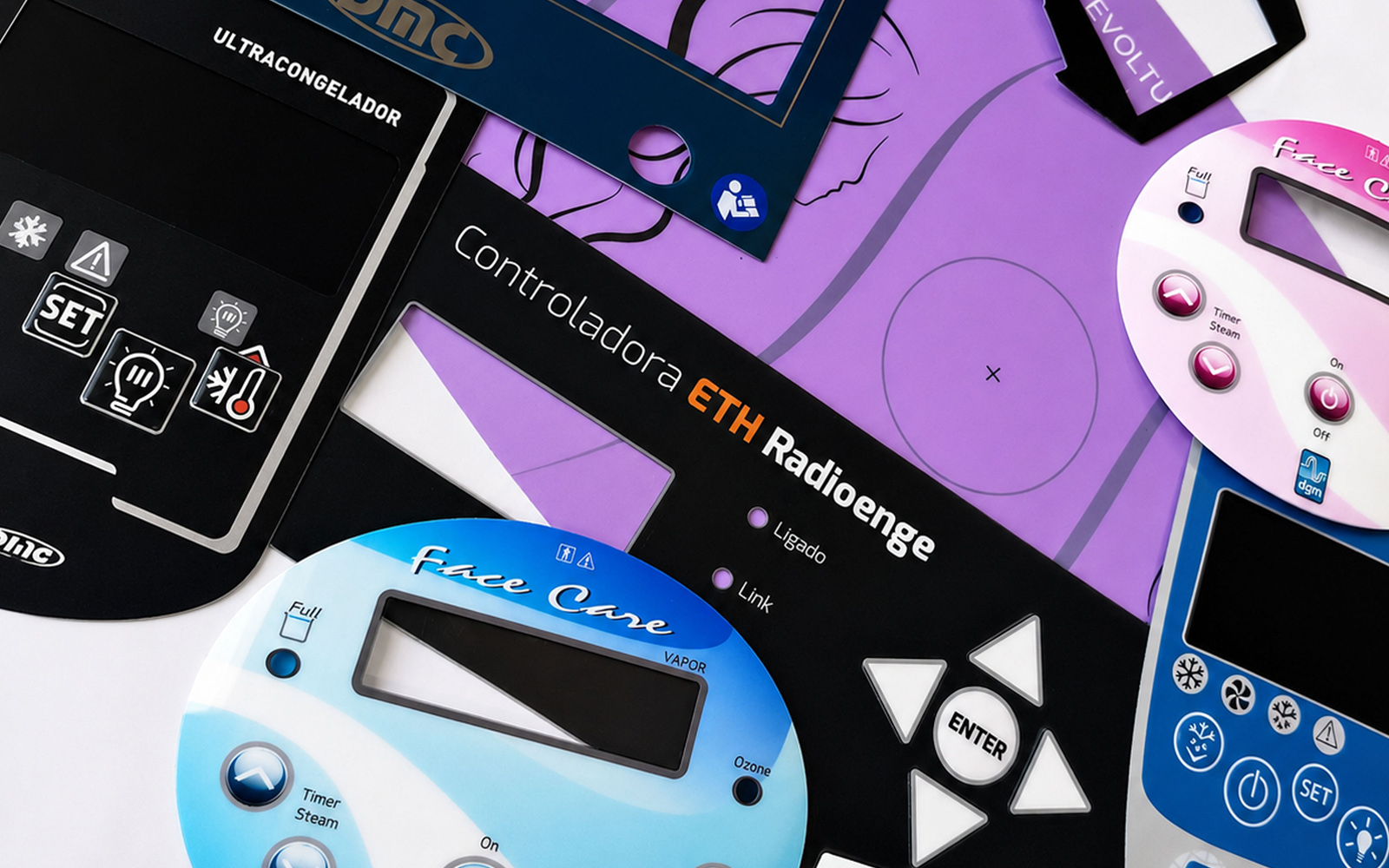 Painéis frontais personalizados