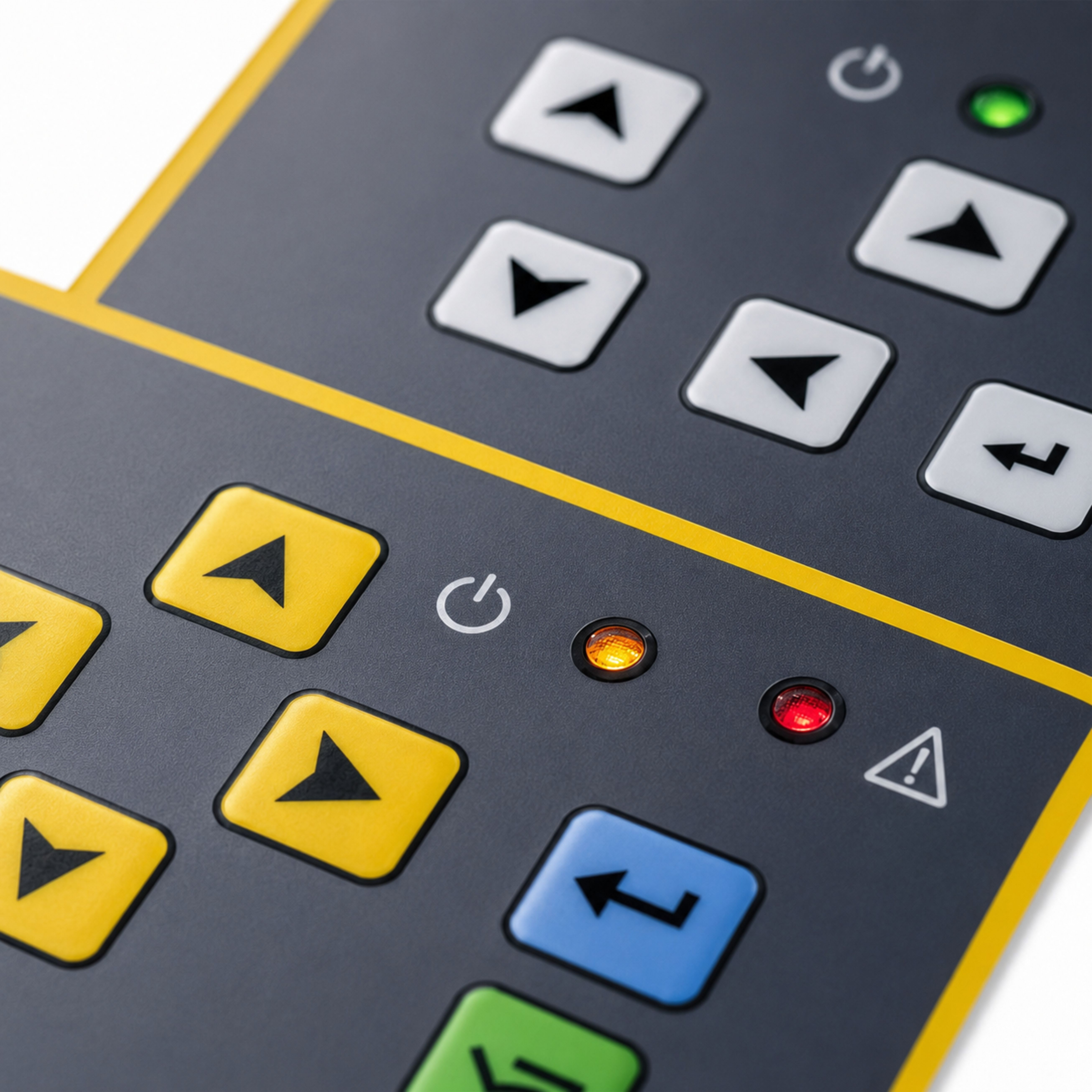 Relevo nas Teclas em Teclado de Membrana